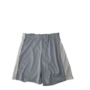 Nike Shorts Mens Small Gray Slim Fit Dri Fit Soccer Elastic Drawstring Waist NEW